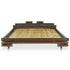 Aki Kagu -  Bed Frame Dark Brown Bamboo 160x200 cm